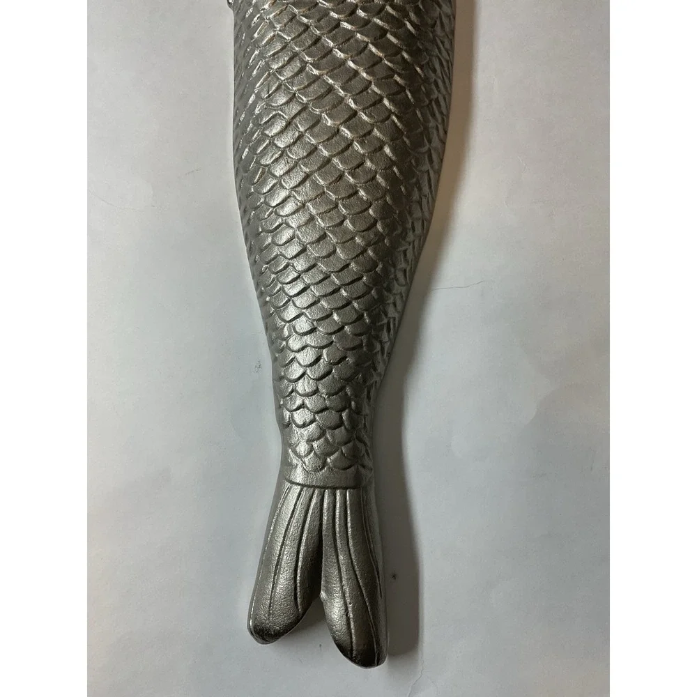 Fish Wall‎ Decor Cast Metal 5.75'' x 23.25 x 1.25''(14.6cm x 59.1cm x 3.1cm)